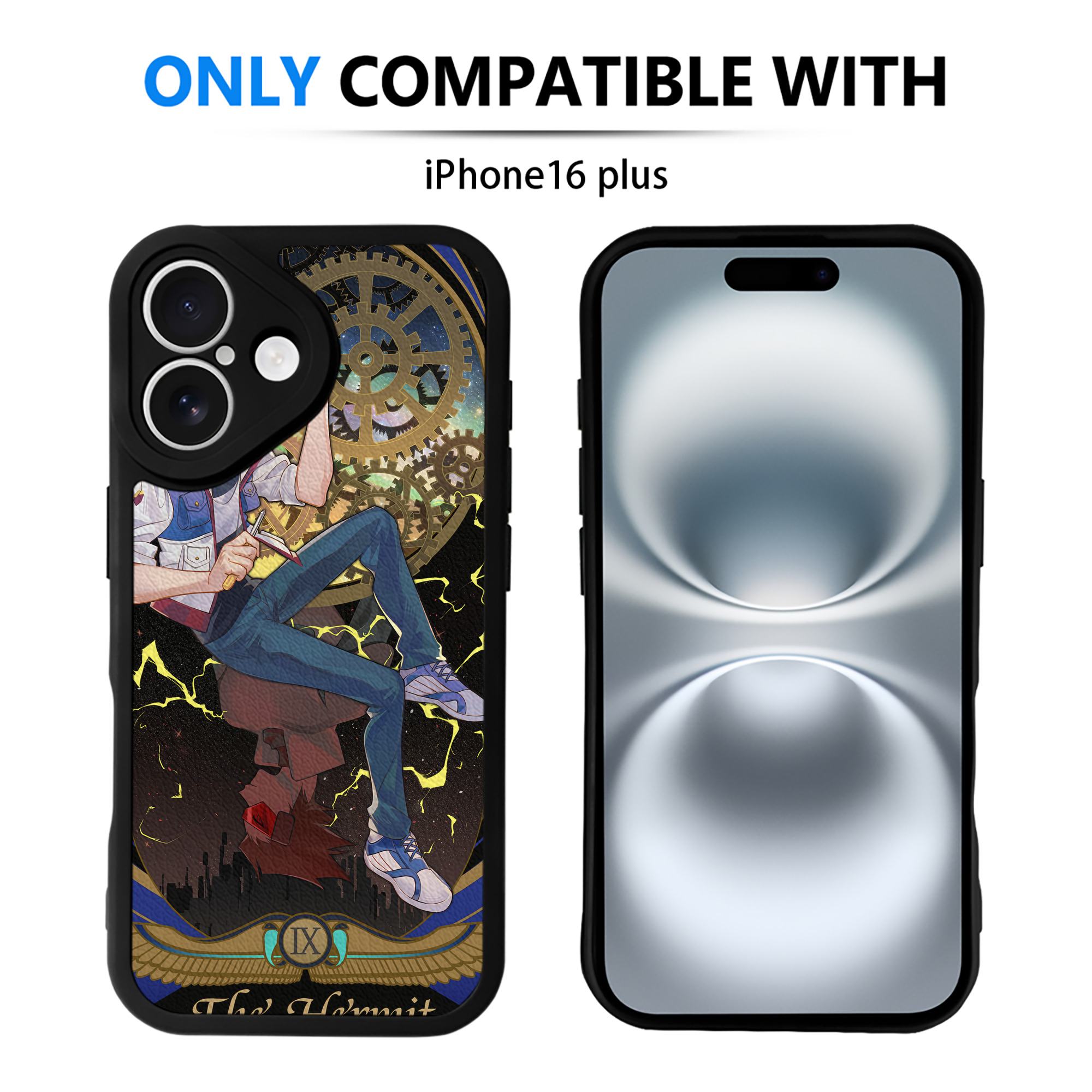 （画像用） 遊☆戯☆王 Yu-Gi-Oh! 【iPhone 16シリーズ対応】シリコンスマホケース（レザー調） 材質：シリコン